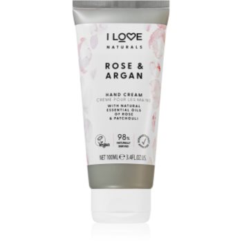 I Love Naturals Rose & Argan crema de maini hidratanta cu aromă de trandafiri - imagine 2